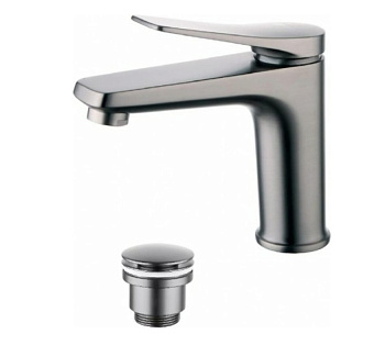 Смеситель LM3706GM BRONX  для умыв. монолит, графит LEMARK